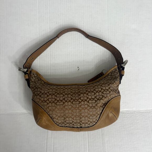 Coach Handbags - Coach Soho Signature Hobo Jacquard Hand Bag Y2K Brown /Beige